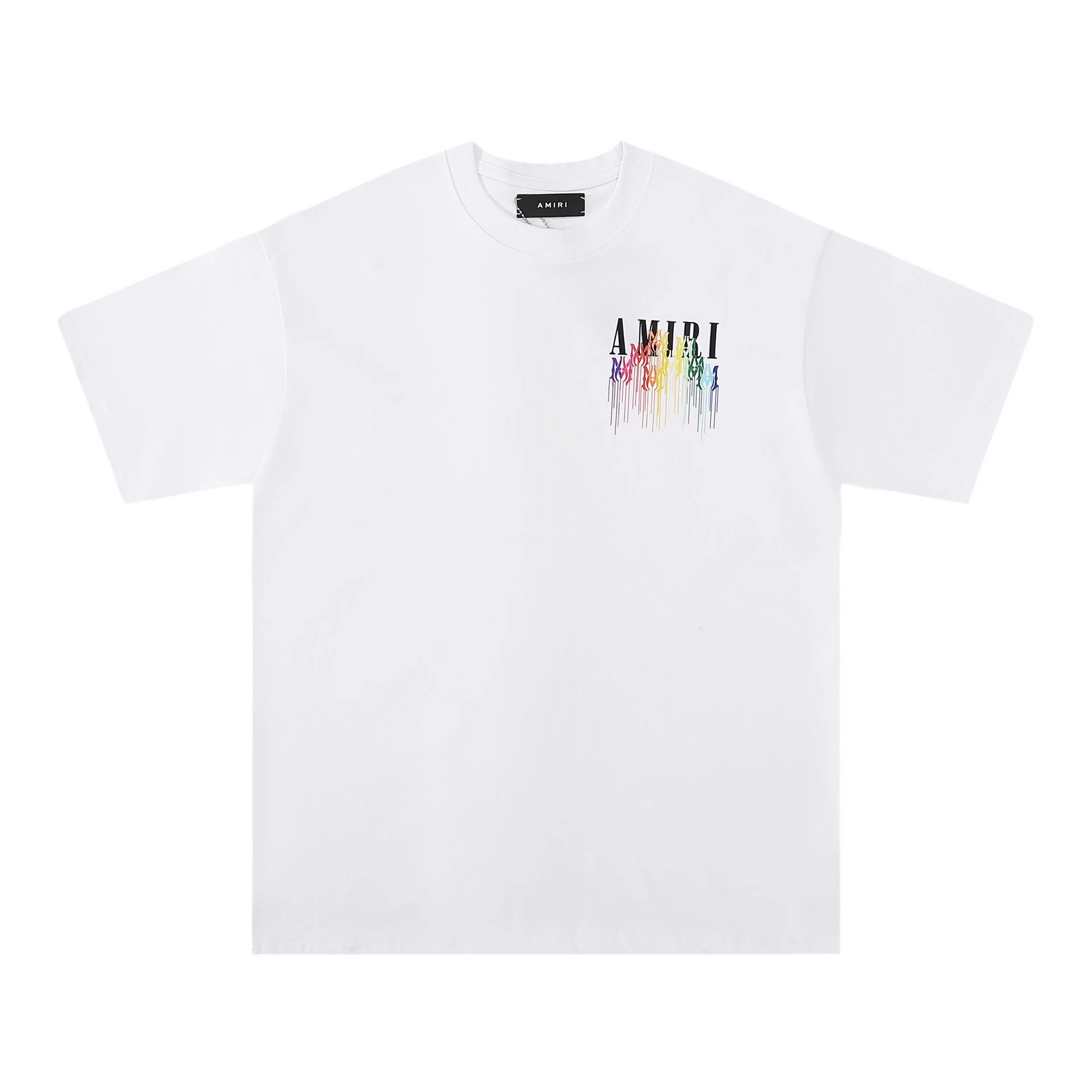 Amiri Paint Splatter Logo Black T-Shirt - 8