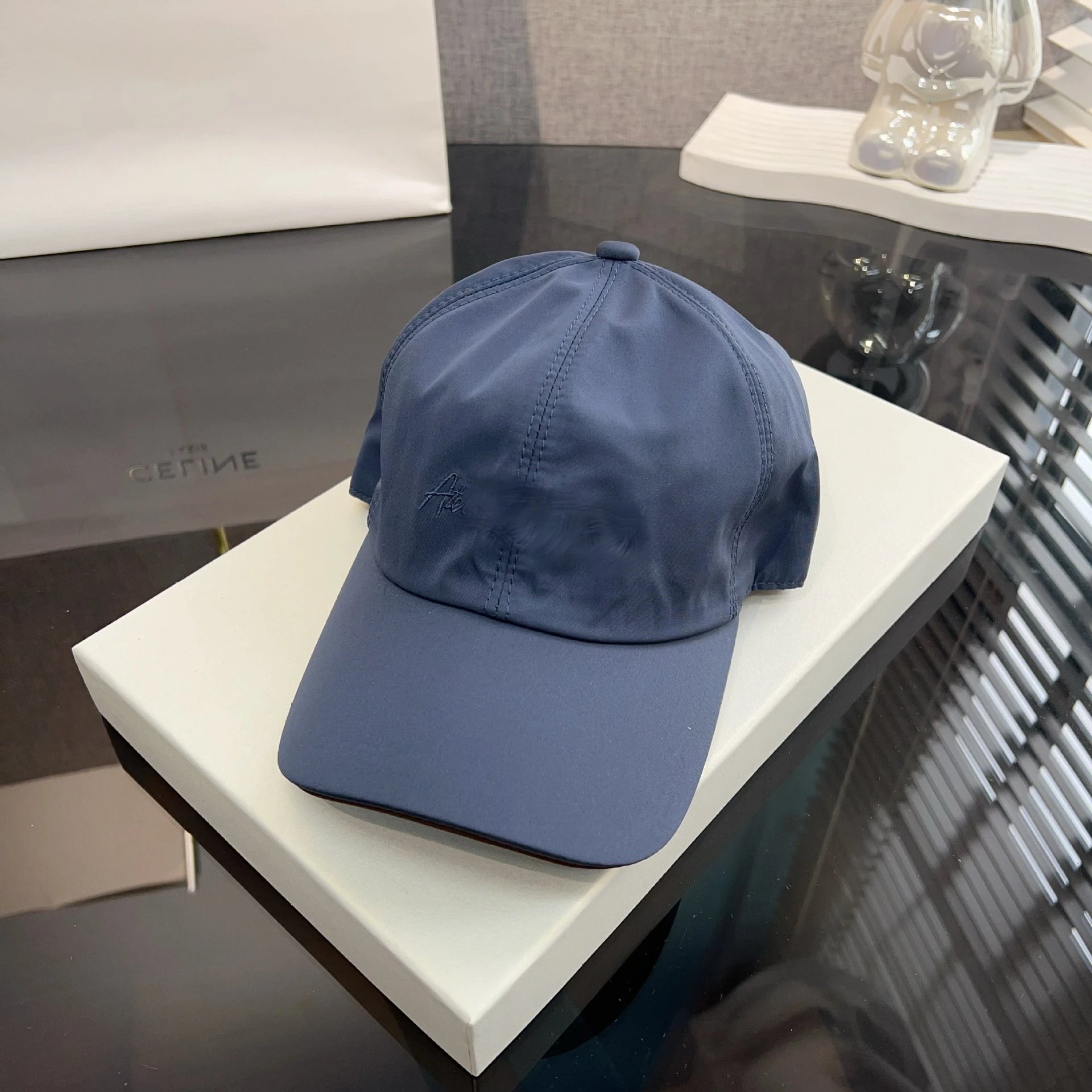 Celine White Logo-Embroidered Baseball Cap - 4