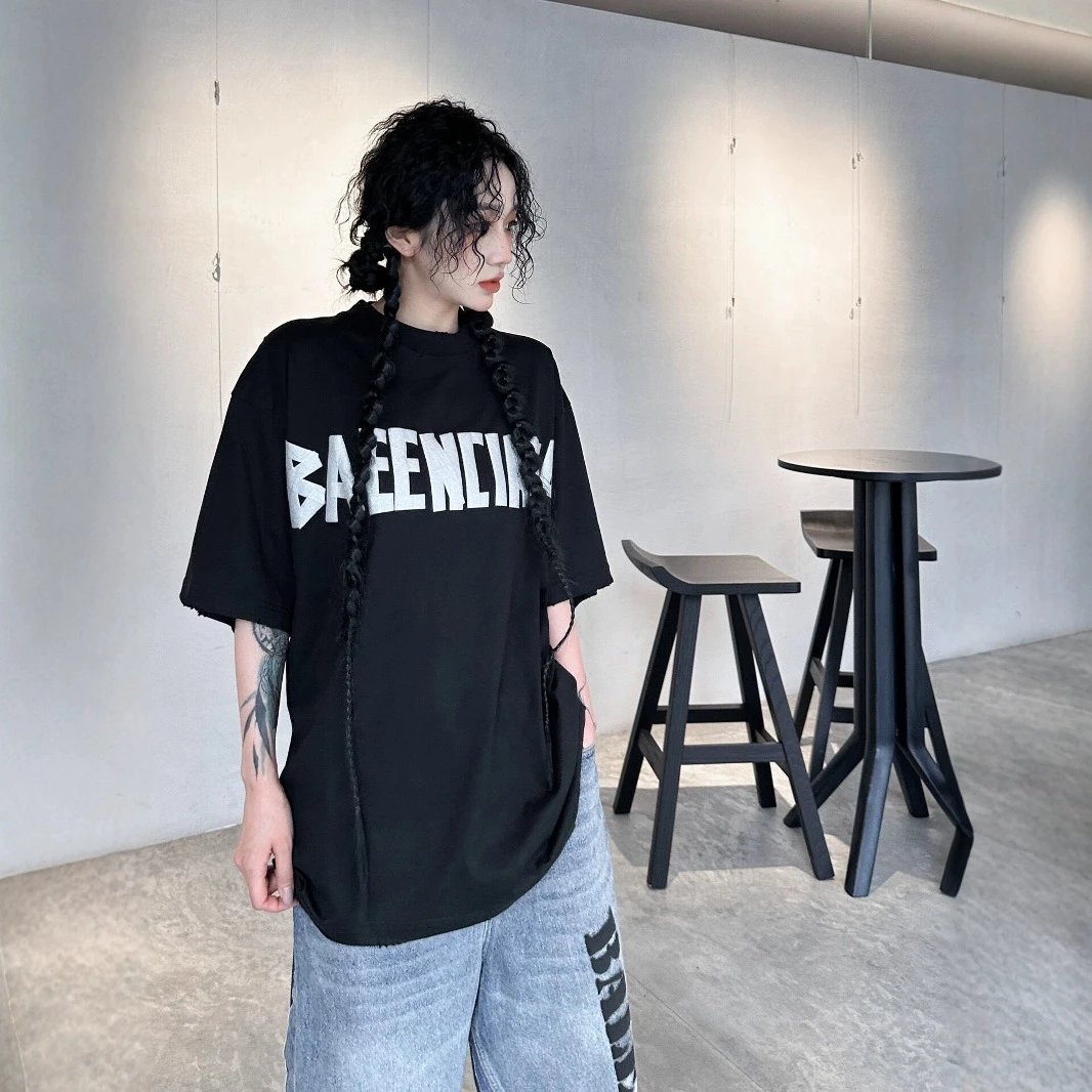 Design Blccnigeo Oversized Graphic T-Shirt Dark Gray T-Shirts - 5