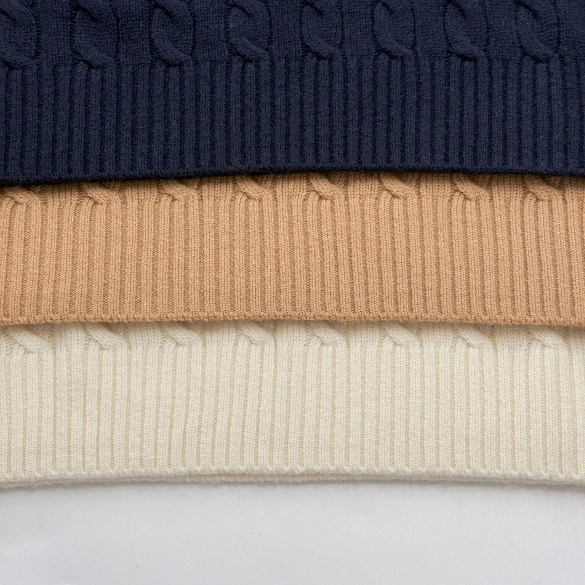 Polo Ralph Lauren Cable Knit Polo Sweater Ivory - 17