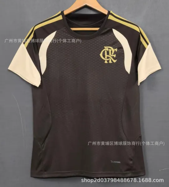 Flamengo Training Jersey Black-Gold - 1