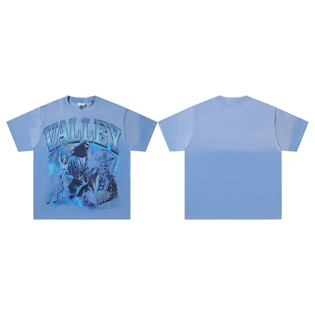 Unbranded T-Shirts Washed graphic-print short-sleeve T-shirt product detail image 28