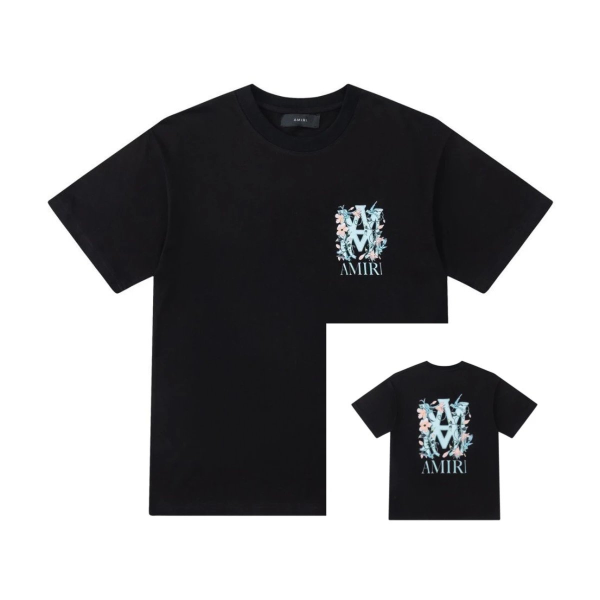 Amiri Horse Print Distressed Black T-Shirt - 4