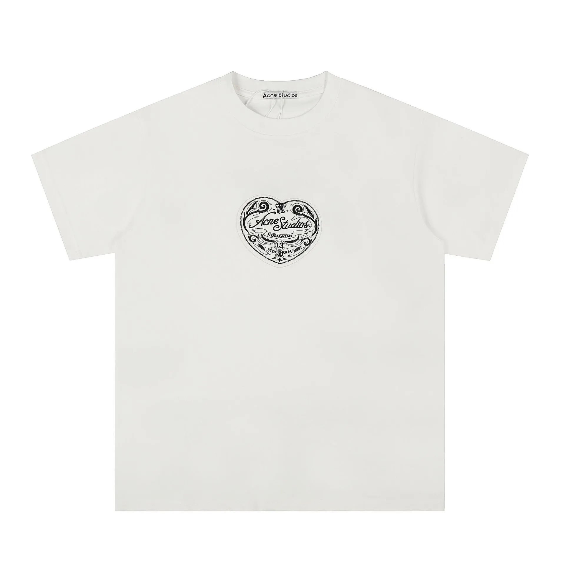 Acne Studios Heart Logo Pink T-Shirt - 15