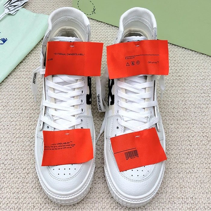 Off-White Industrial Worker Sneakers White Orange Chunky Sneakers - 5