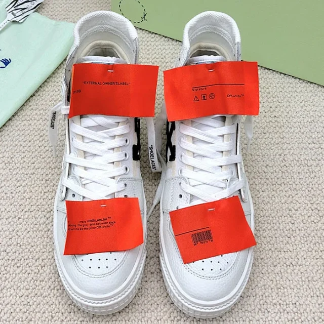 Unbranded Sneakers High-top lace-up with decorative tags product detail image 4
