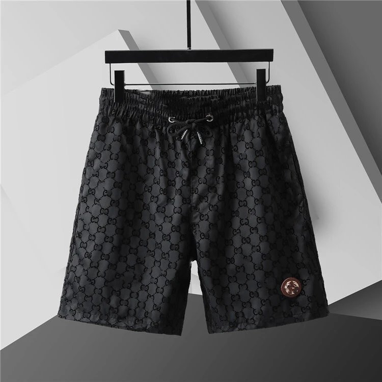 Louis Vuitton Swimwear Mesh-Lined Drawstring Swim Shorts — 3731 black