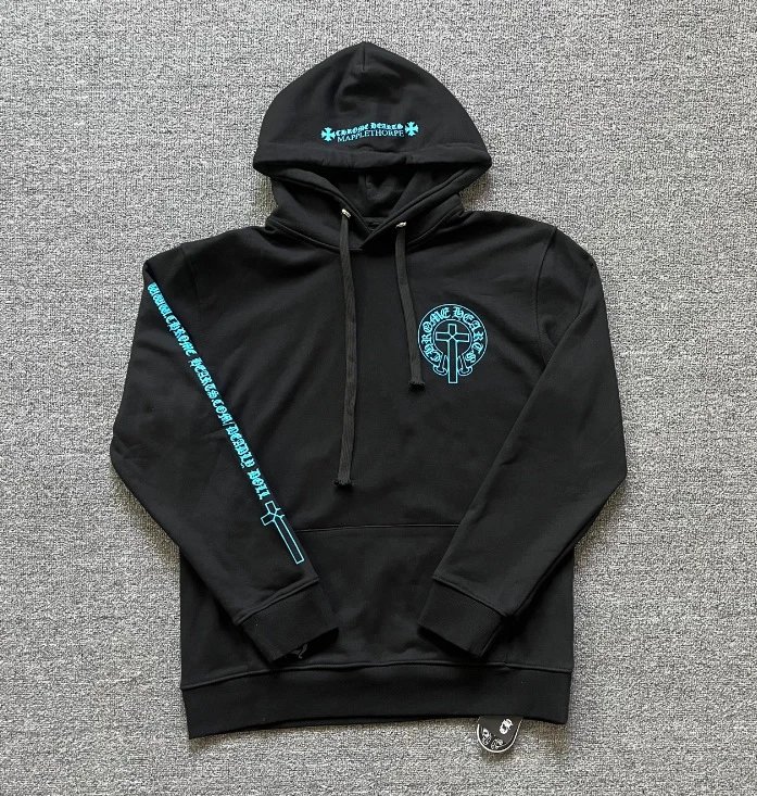 Design Hoodie White with Red Sleeve Logos - 50