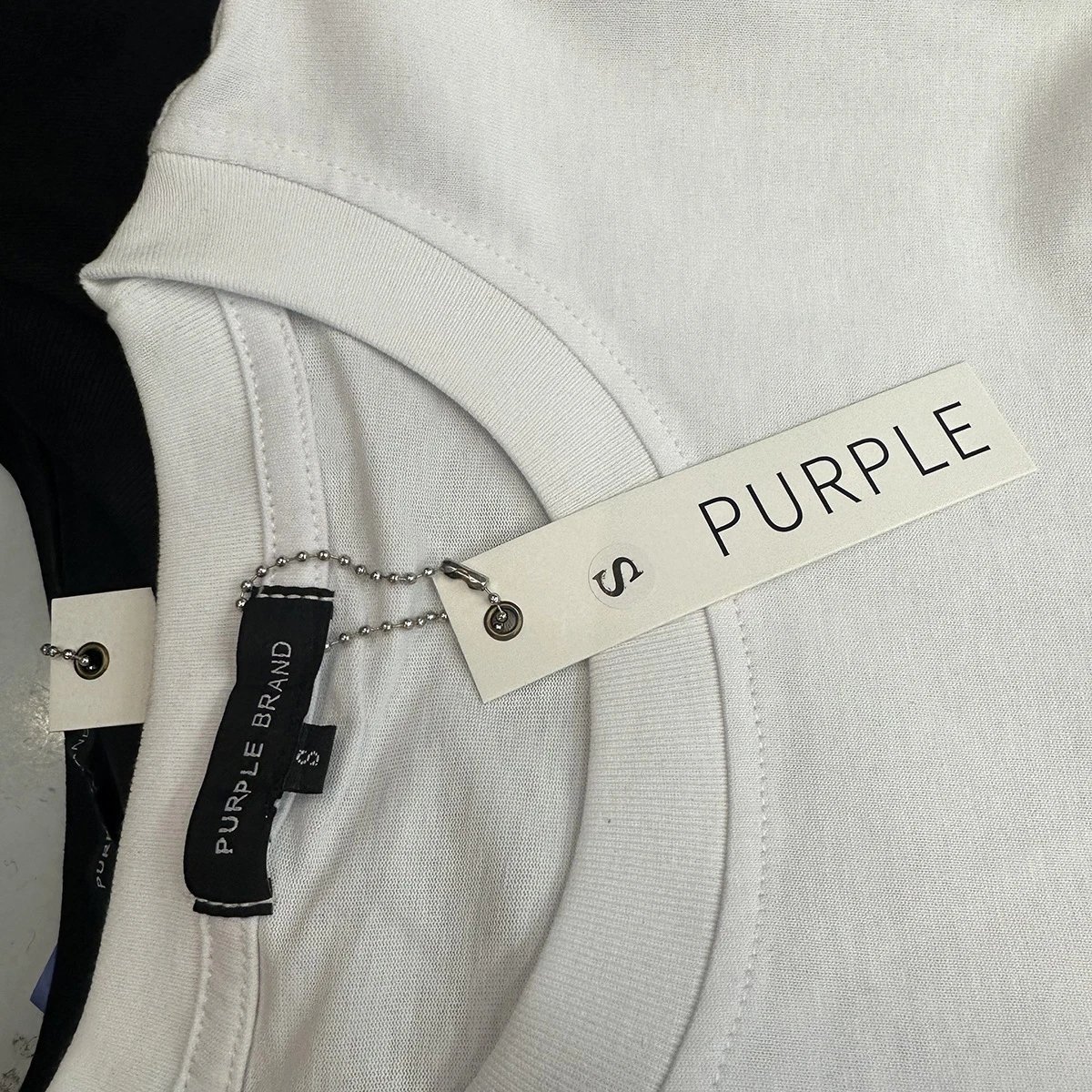 Purple Brand Purple Crowd Print Black T-Shirt - 18