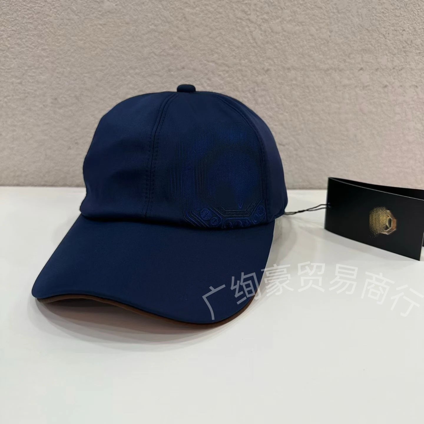 Design Embroidered Skull Baseball Cap Beige Hats - 4