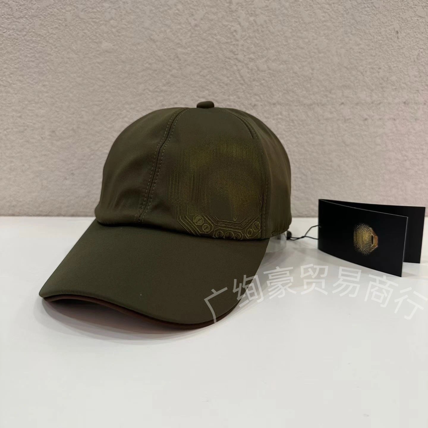 Design Embroidered Skull Baseball Cap Beige Hats - 7