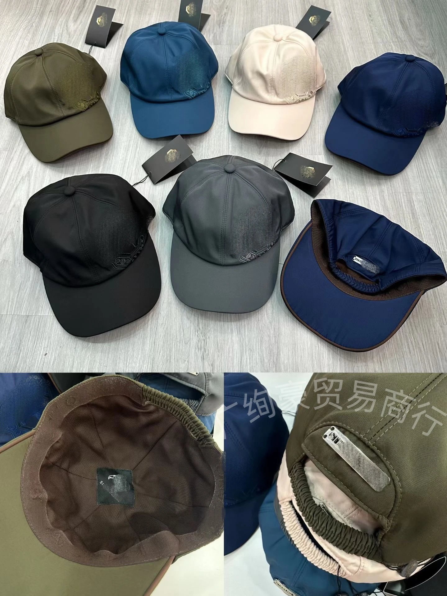 Design Embroidered Skull Baseball Cap Beige Hats - 3