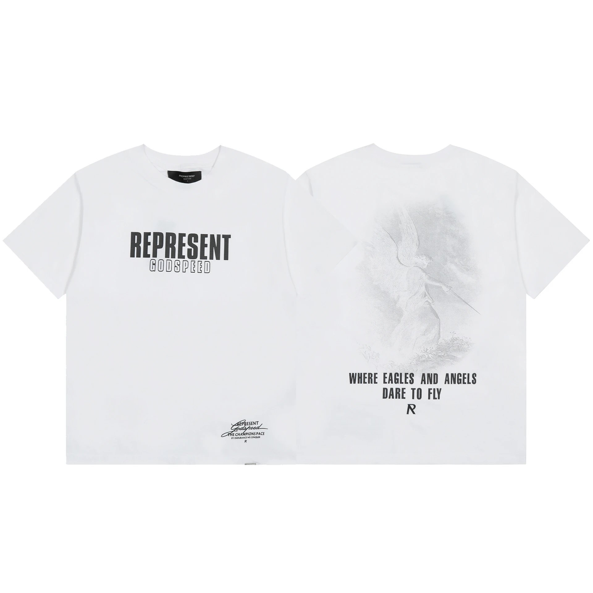 Represent Destructive Appetite Crocodile Graphic T-Shirt Black - 23