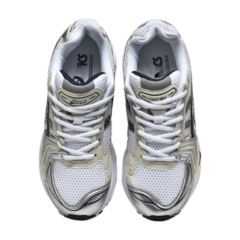 Asics Gel-Kayano 14 Silver Red Gold Running Shoes - 9