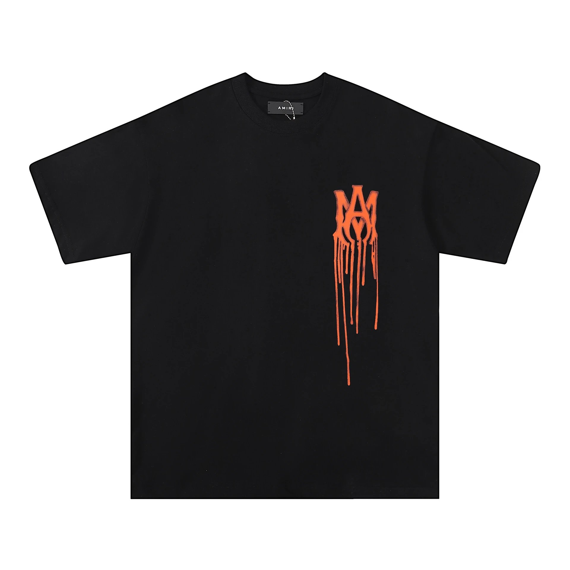 Amiri Paint Splatter Logo Black T-Shirt - 6