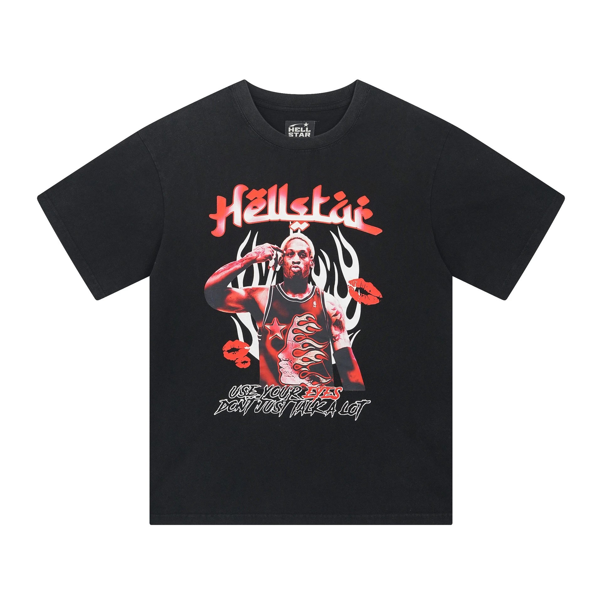 Hellstar V-Neck Performance Tee Beige and Burgundy Jersey - 4