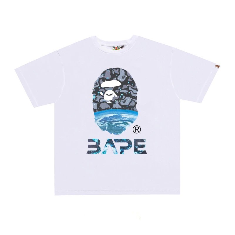 A Bathing Ape Plaid White T-Shirt - 8