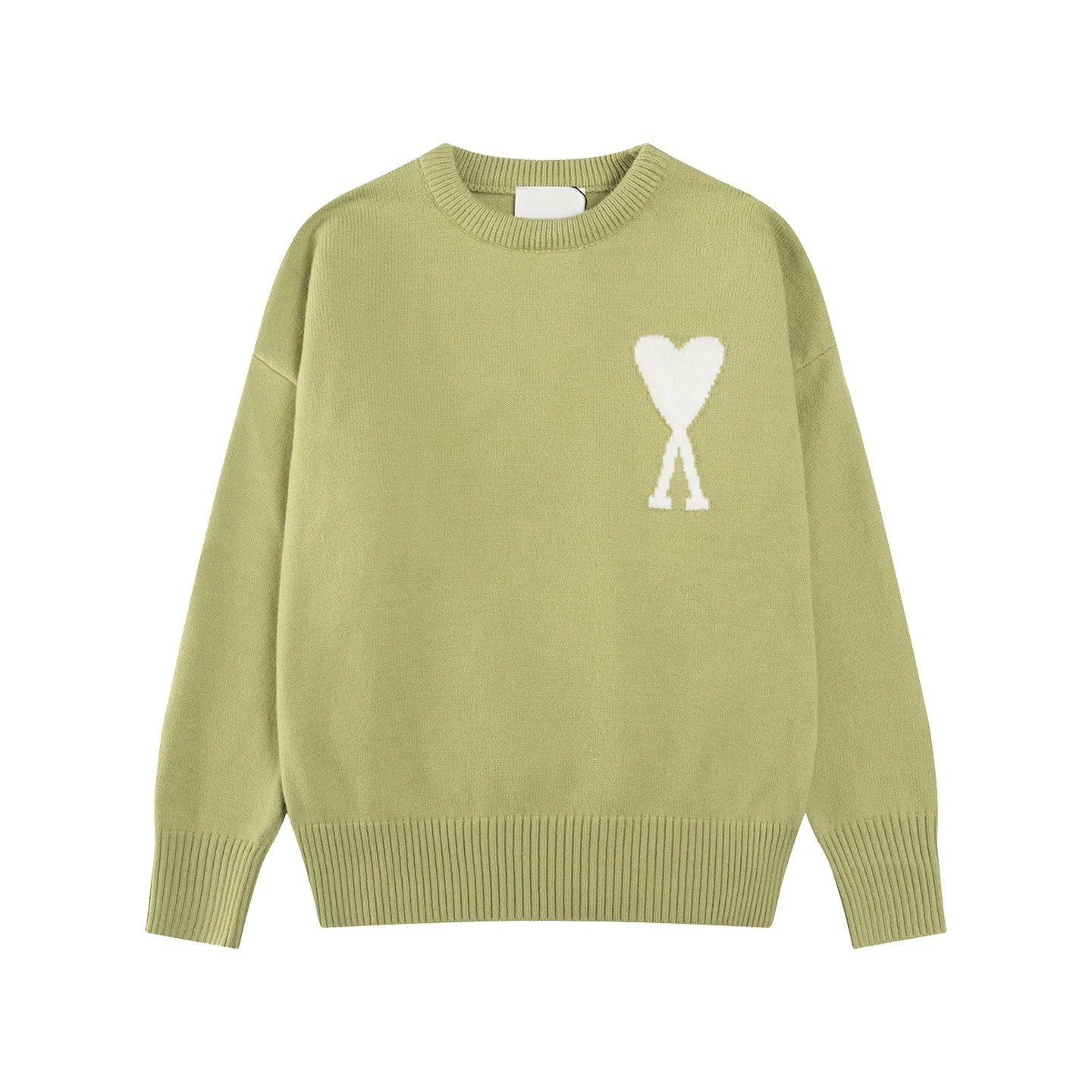 Comme des Garçons Play Heart Logo Knit Sweater Mustard Yellow - 22