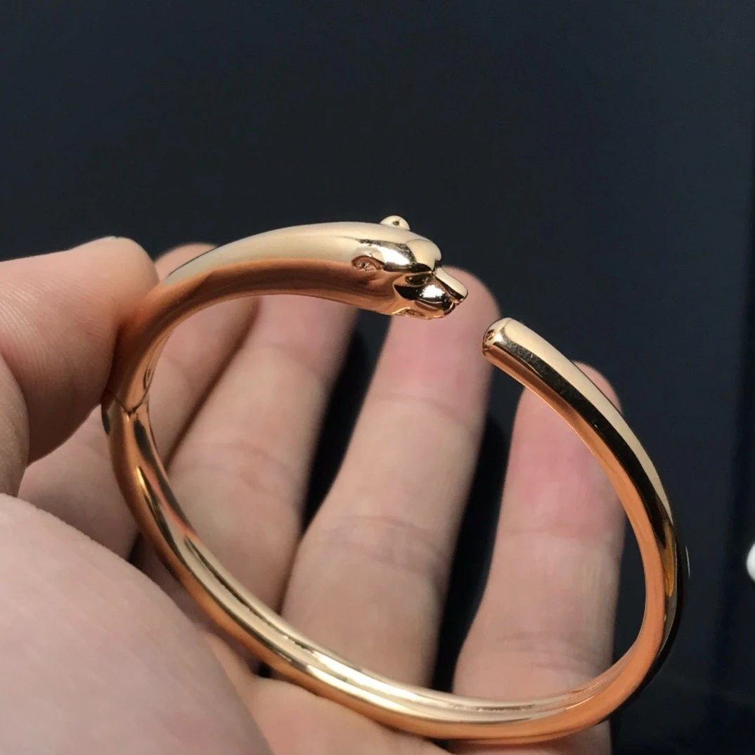 Gold Snake Head Cuff