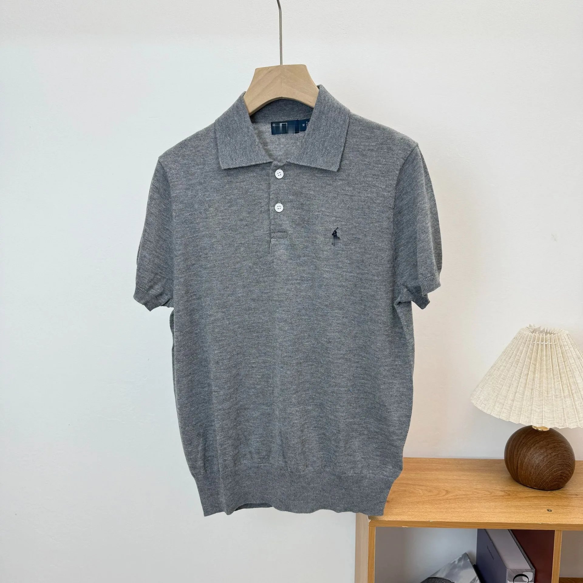 Polo Ralph Lauren Knit Polo Gray Polo Shirt - 17
