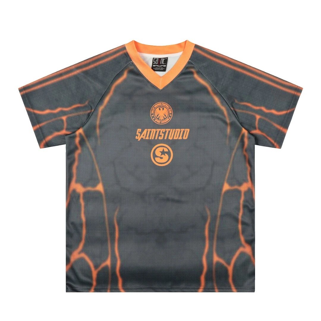 Design Saint FC Yellow Green V-Neck Jersey - 21
