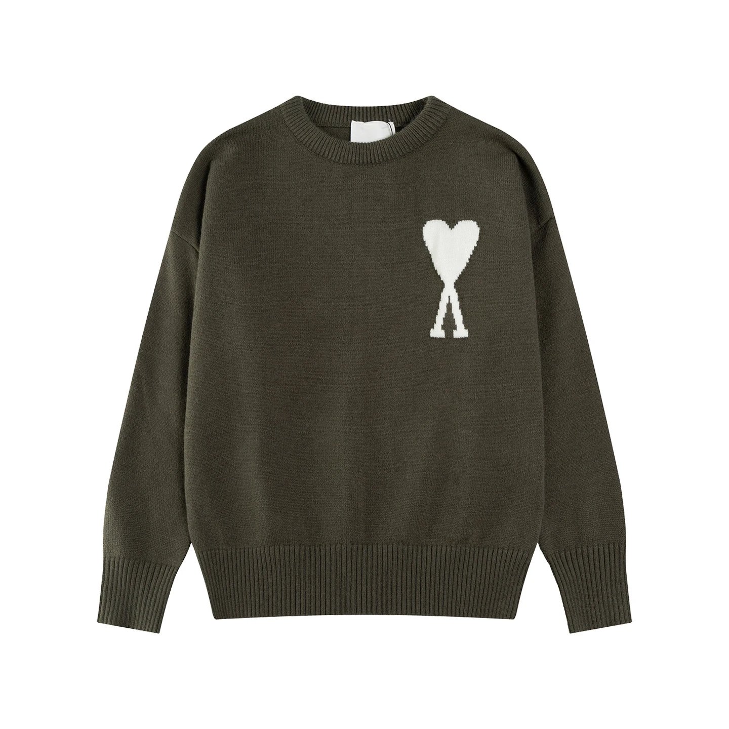 Comme des Garçons Play Heart Logo Knit Sweater Mustard Yellow - 29