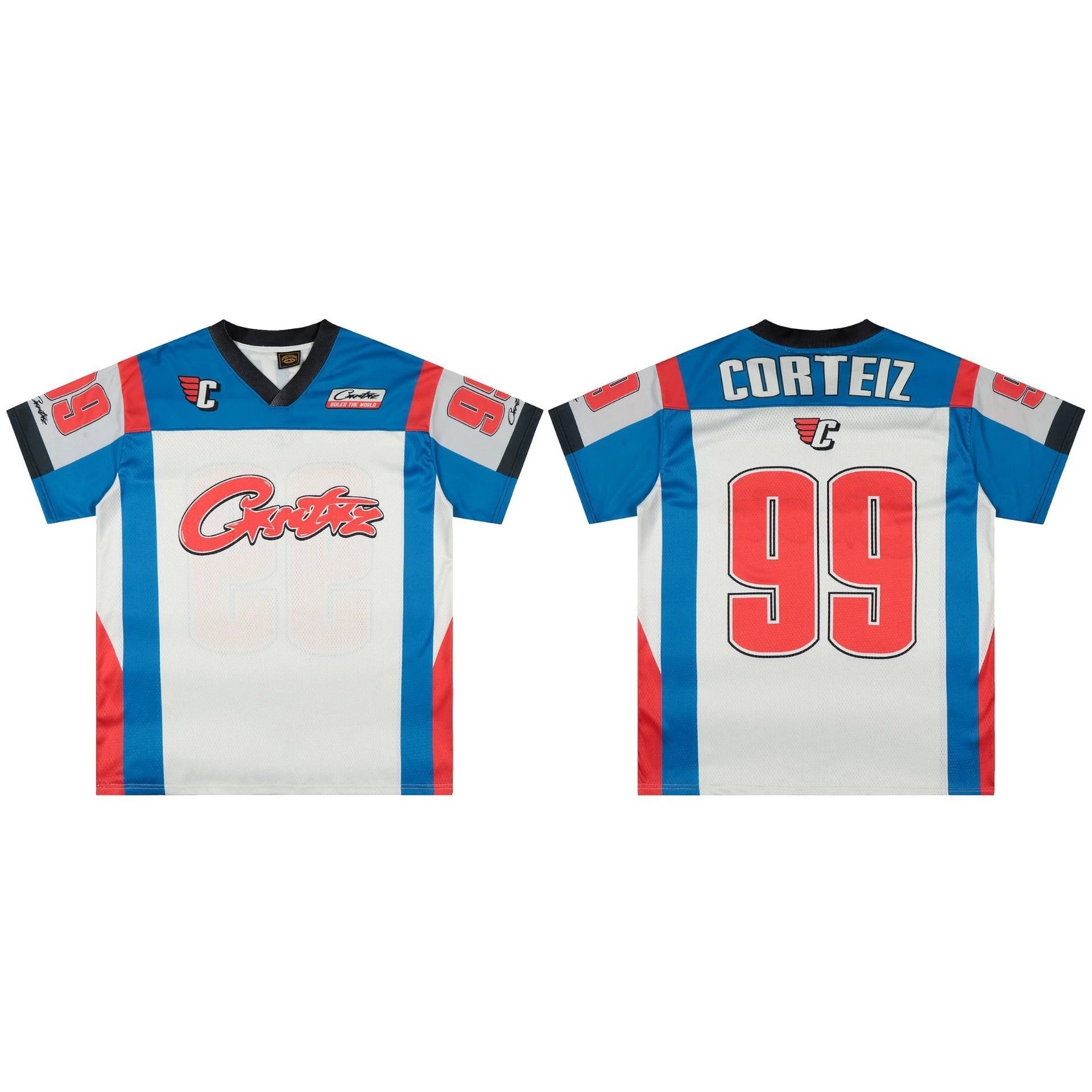 Corteiz Graphic Print Jersey Black Pink - 19