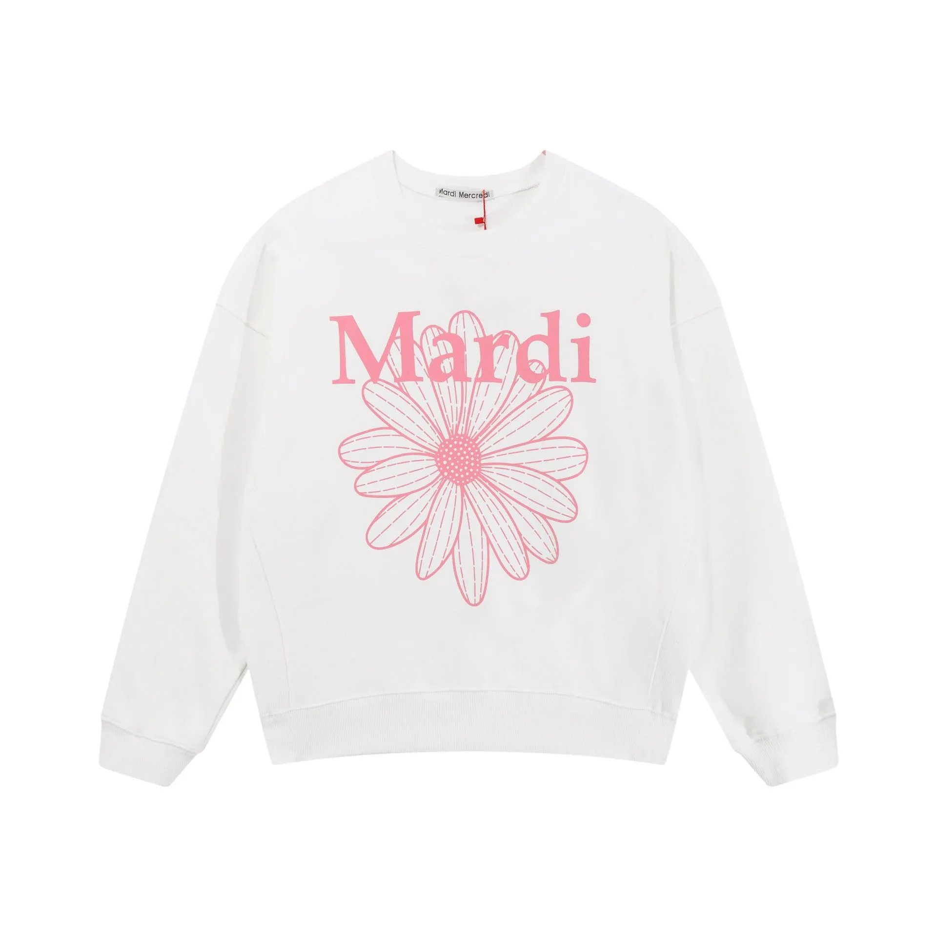 Mardi Mercredi Daisy Print Red Hoodie - 8