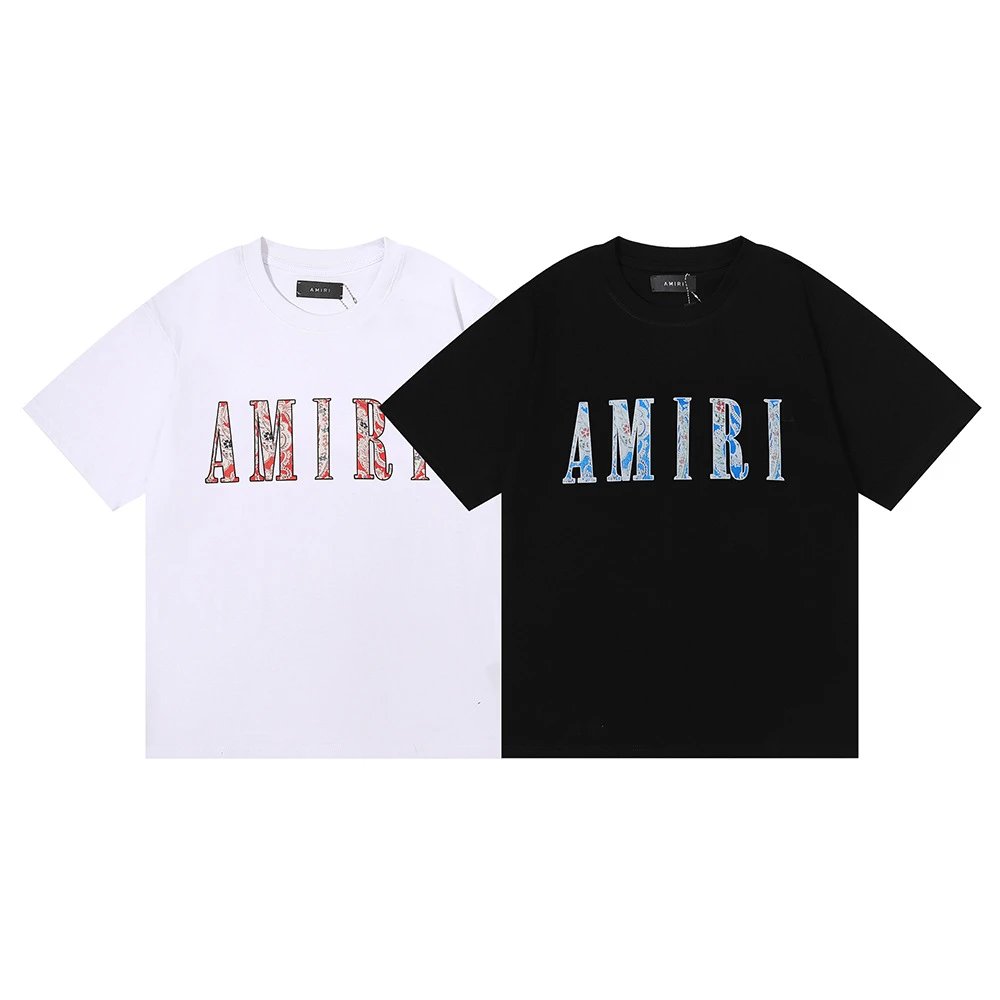 Amiri Monogram Logo T-Shirt Light Blue - 25