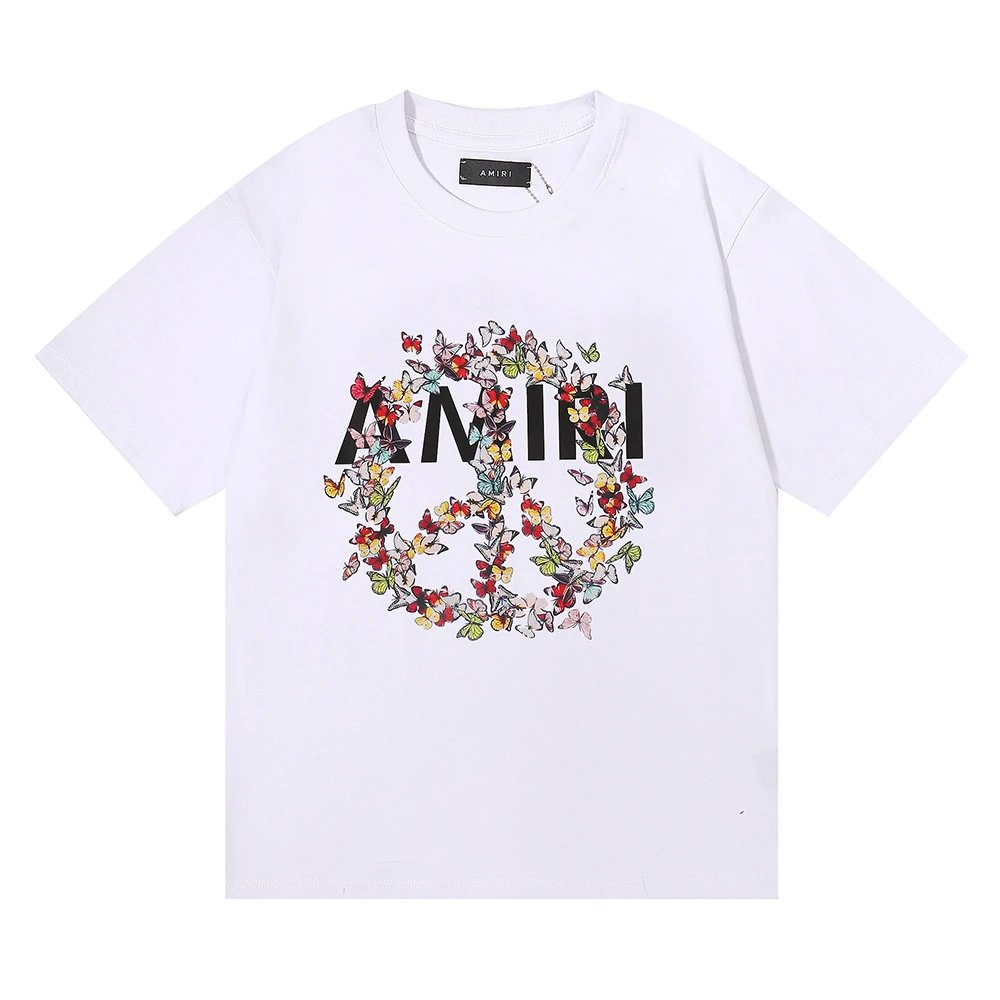Amiri Monogram Logo T-Shirt Light Blue - 27