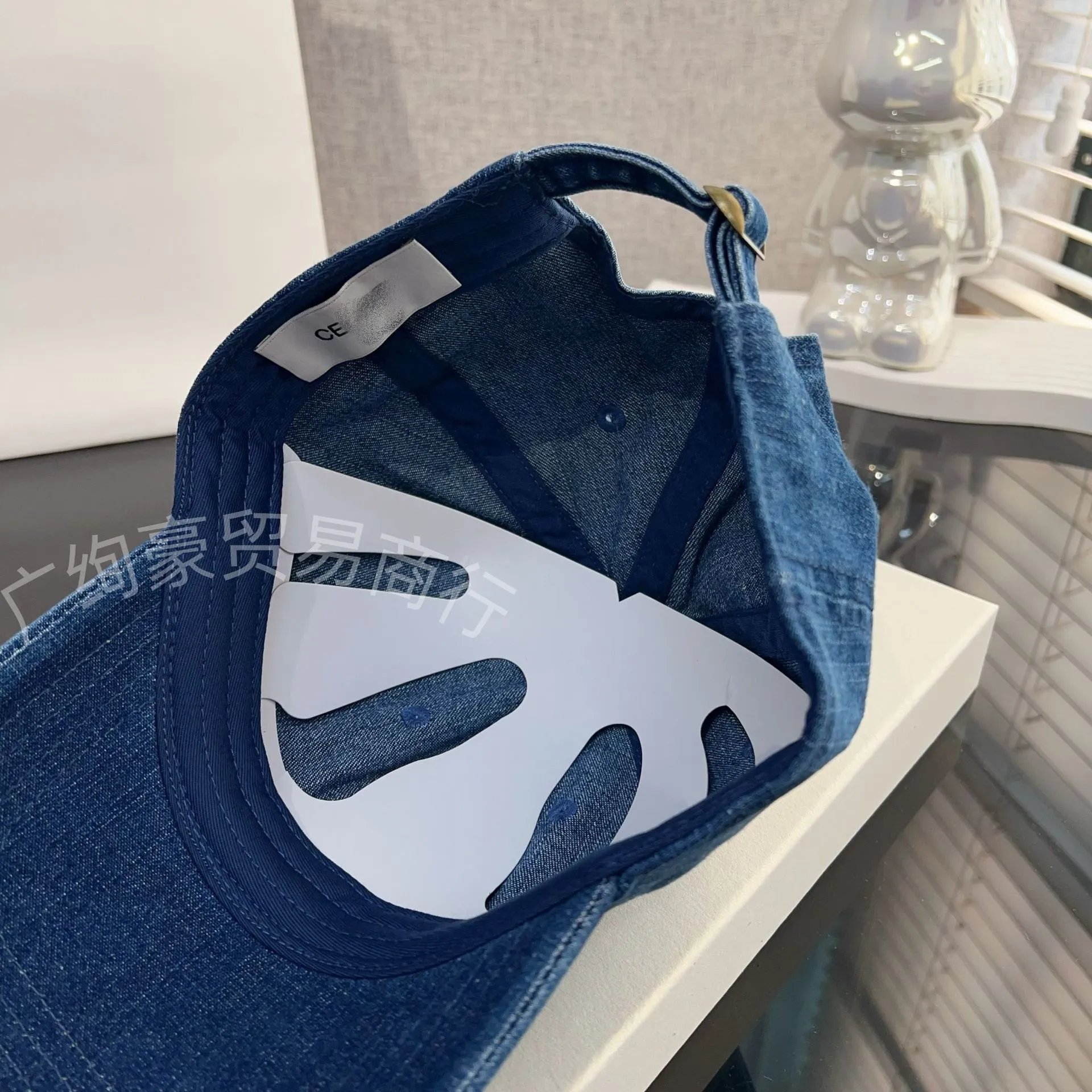 Denim Tears x Celine Denim Baseball Cap Blue Hats - 3