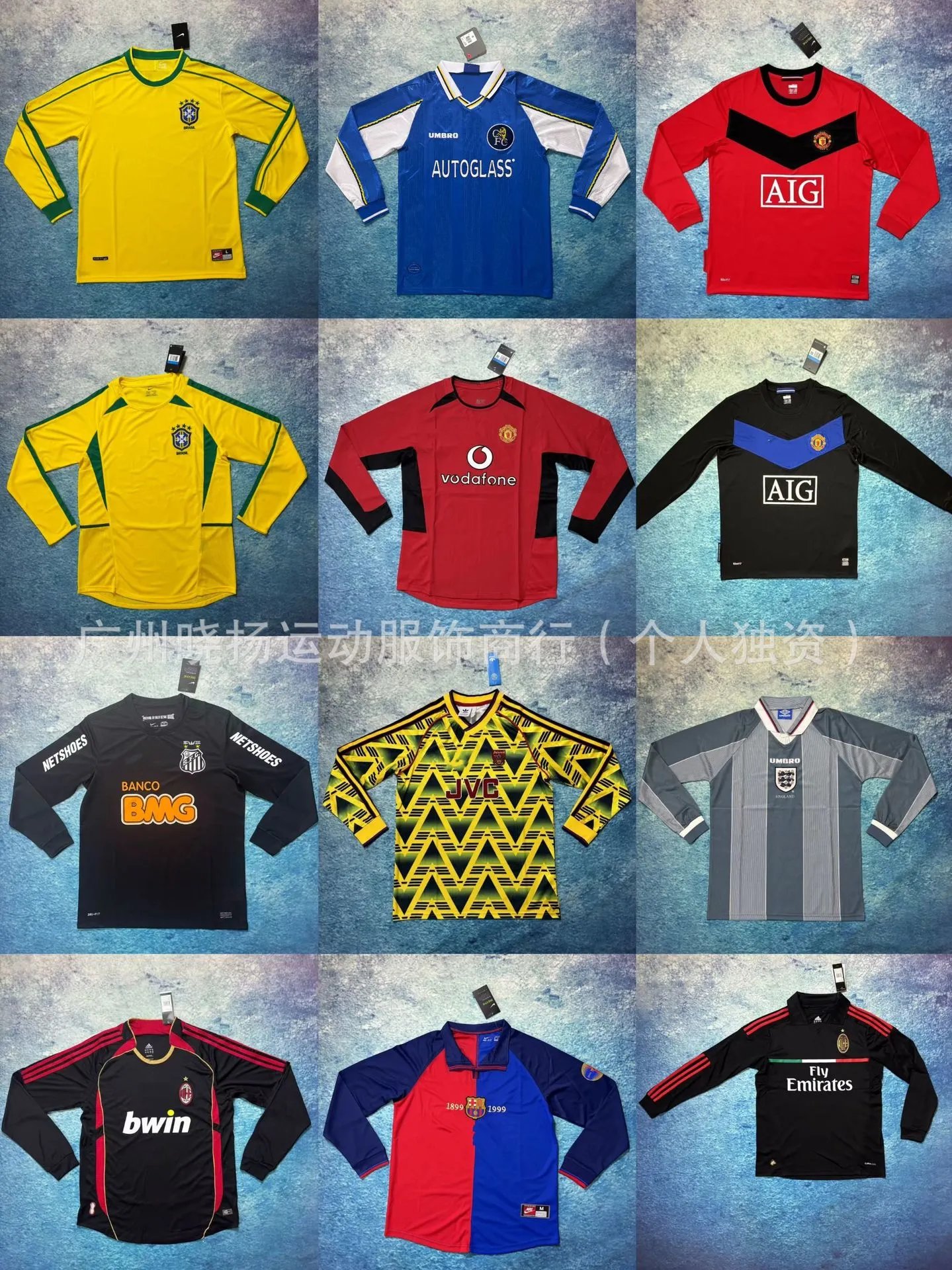 Adidas Newcastle United 1995-96 Home Jersey Black White Striped Long Sleeve Football Shirt - 9