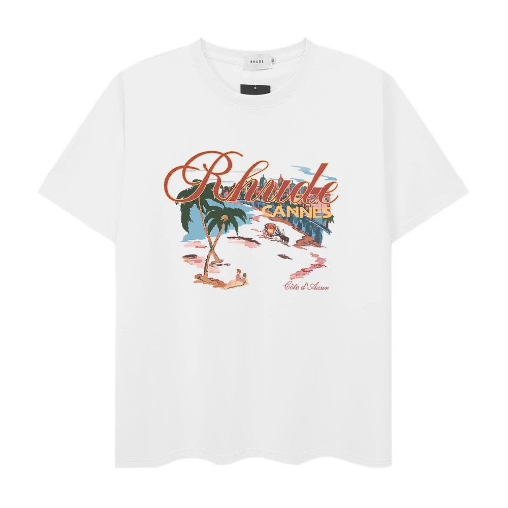 Rhude Town and Country Graphic T-Shirt White - 27