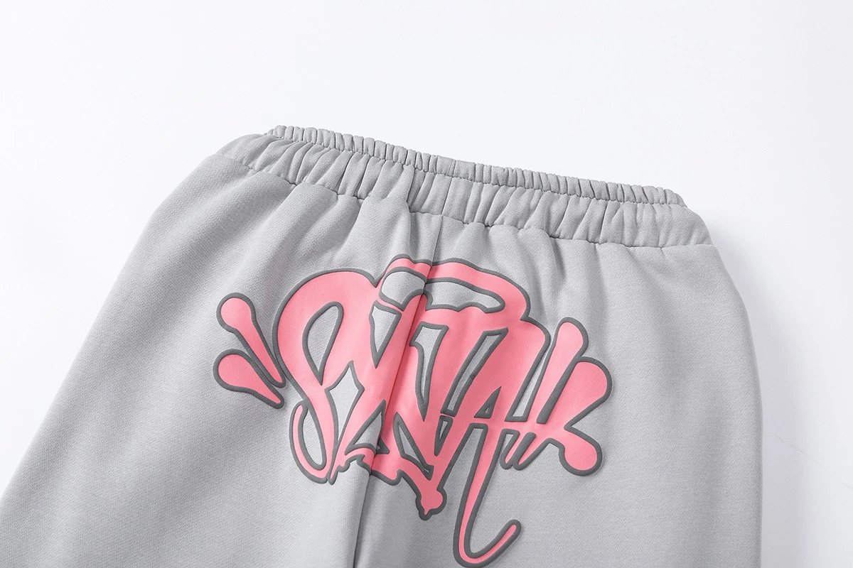 Design Graffiti Logo Black Hoodie and Sweatpants Set - 18