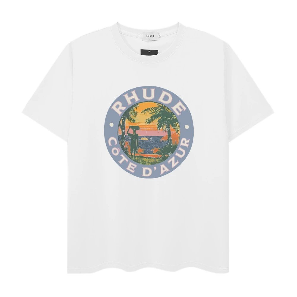 Rhude Town and Country Graphic T-Shirt White - 30