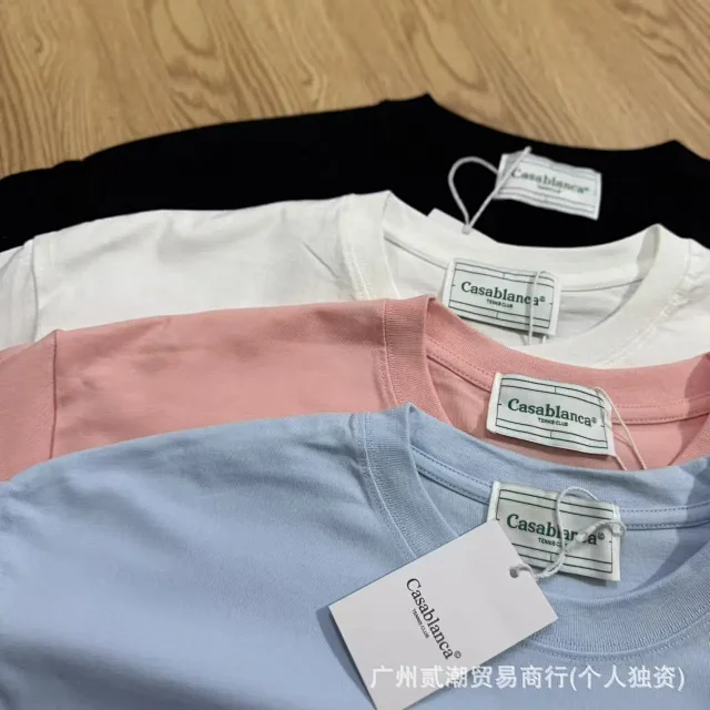 Casablanca T-Shirts Graphic-Print Crewneck product detail image 12