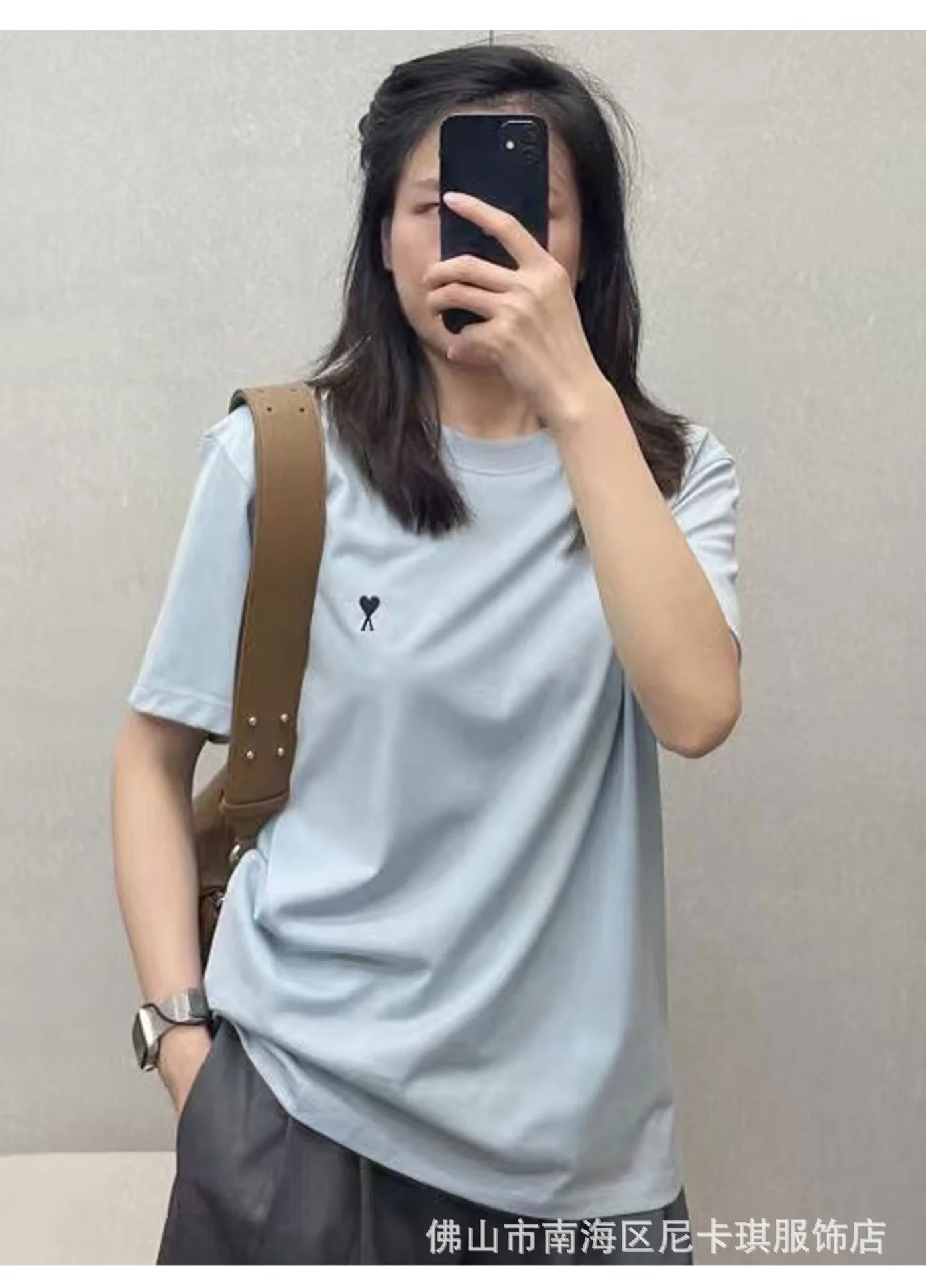 Comme des Garçons Play Heart Logo Brown T-Shirt - 12