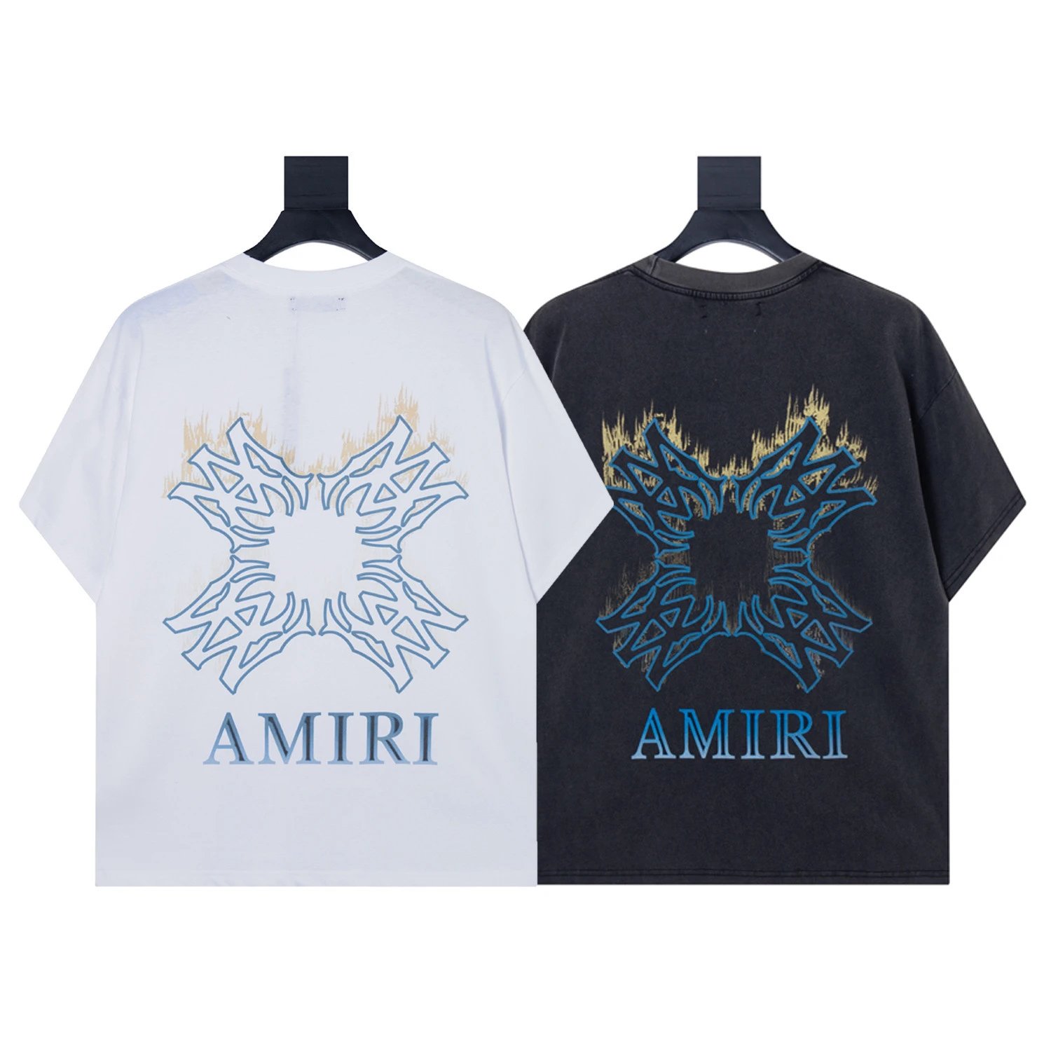 Amiri Snowflake Graphic Print White T-Shirt - 16