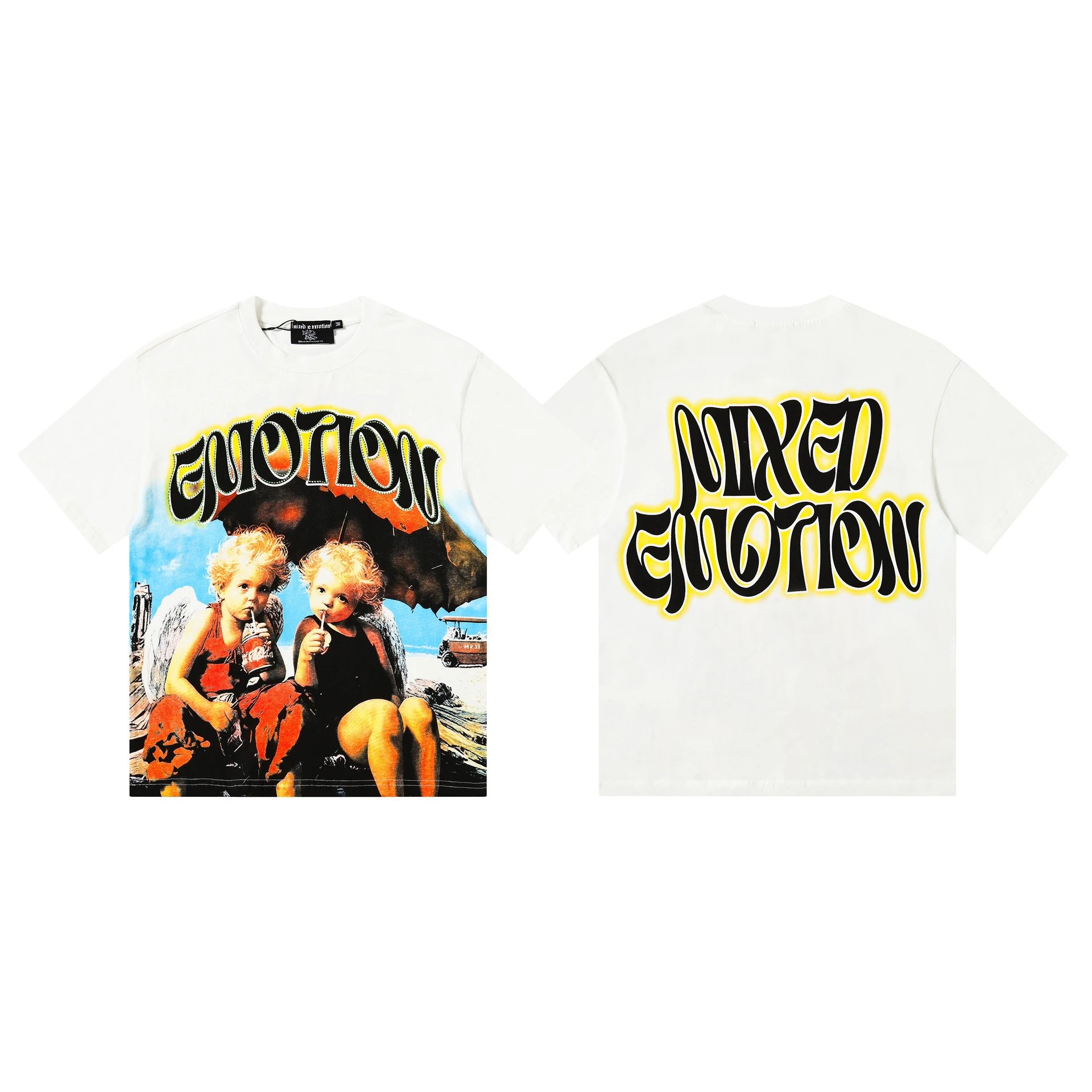 Hellstar Emotions Never Die Studded Graphic T-Shirt Black - 7