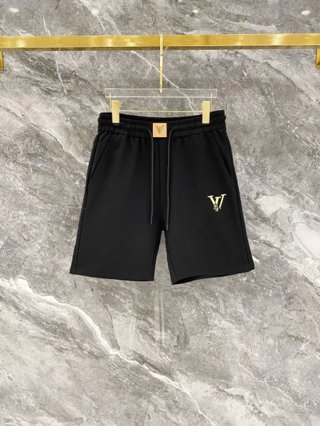Louis Vuitton Monogram Embroidered Shorts Black - 1