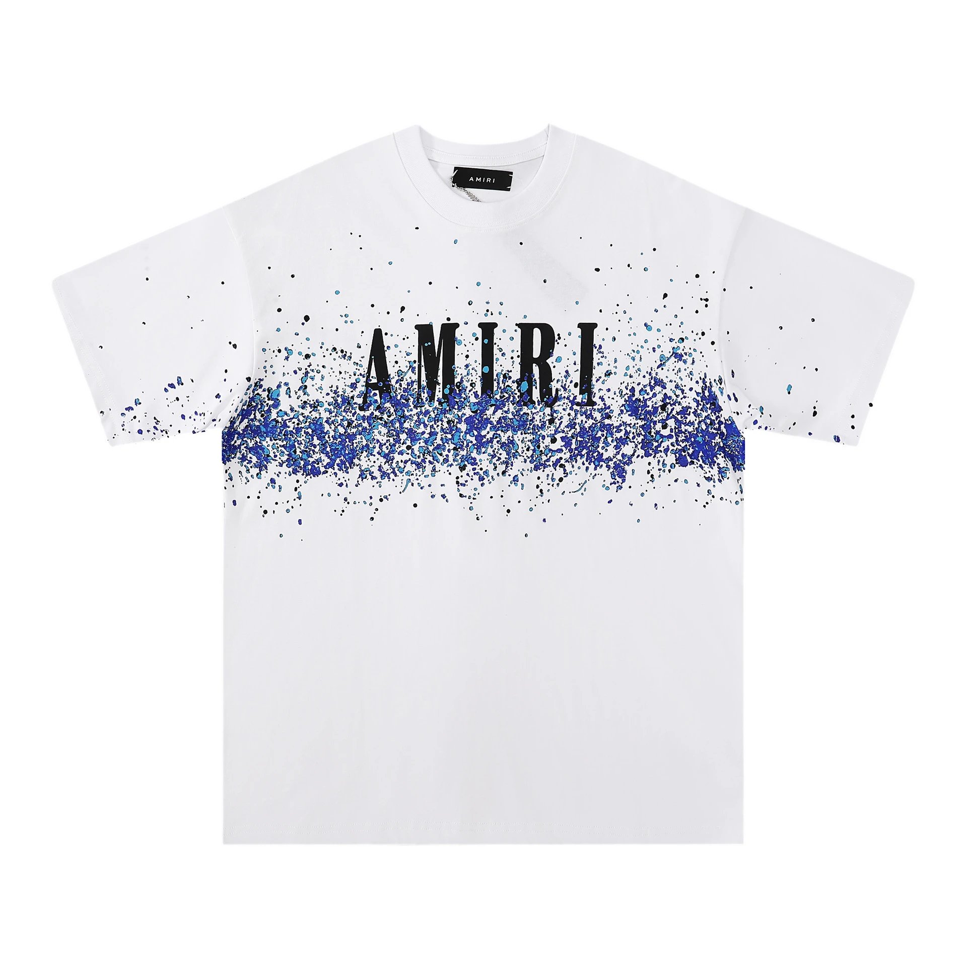 Amiri Paint Splatter Logo Black T-Shirt - 17