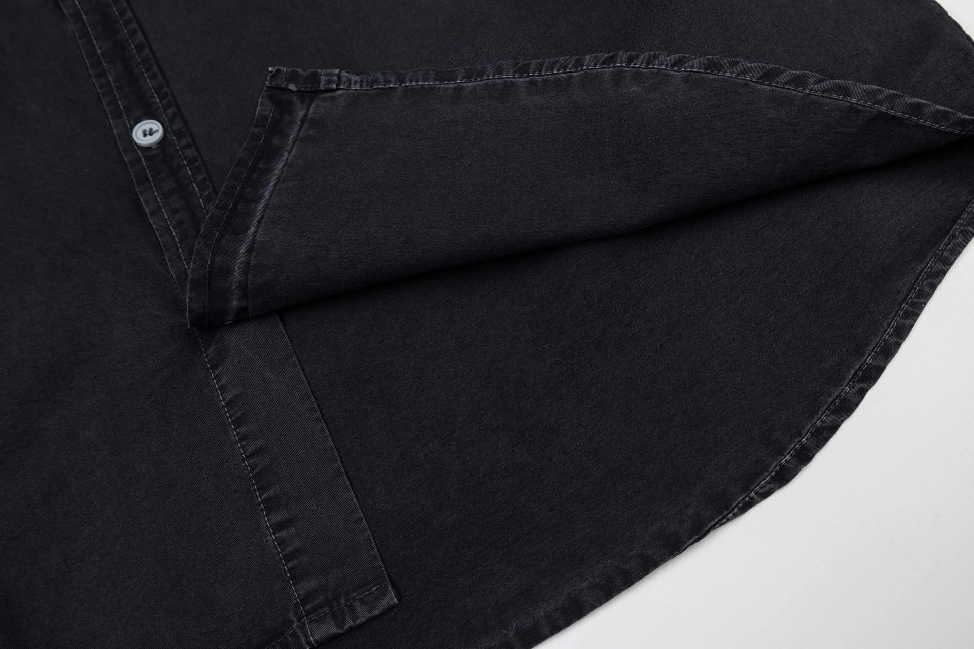 Stone Island Short-Sleeve Oversized Shirt Gray Tops Shirt - 15