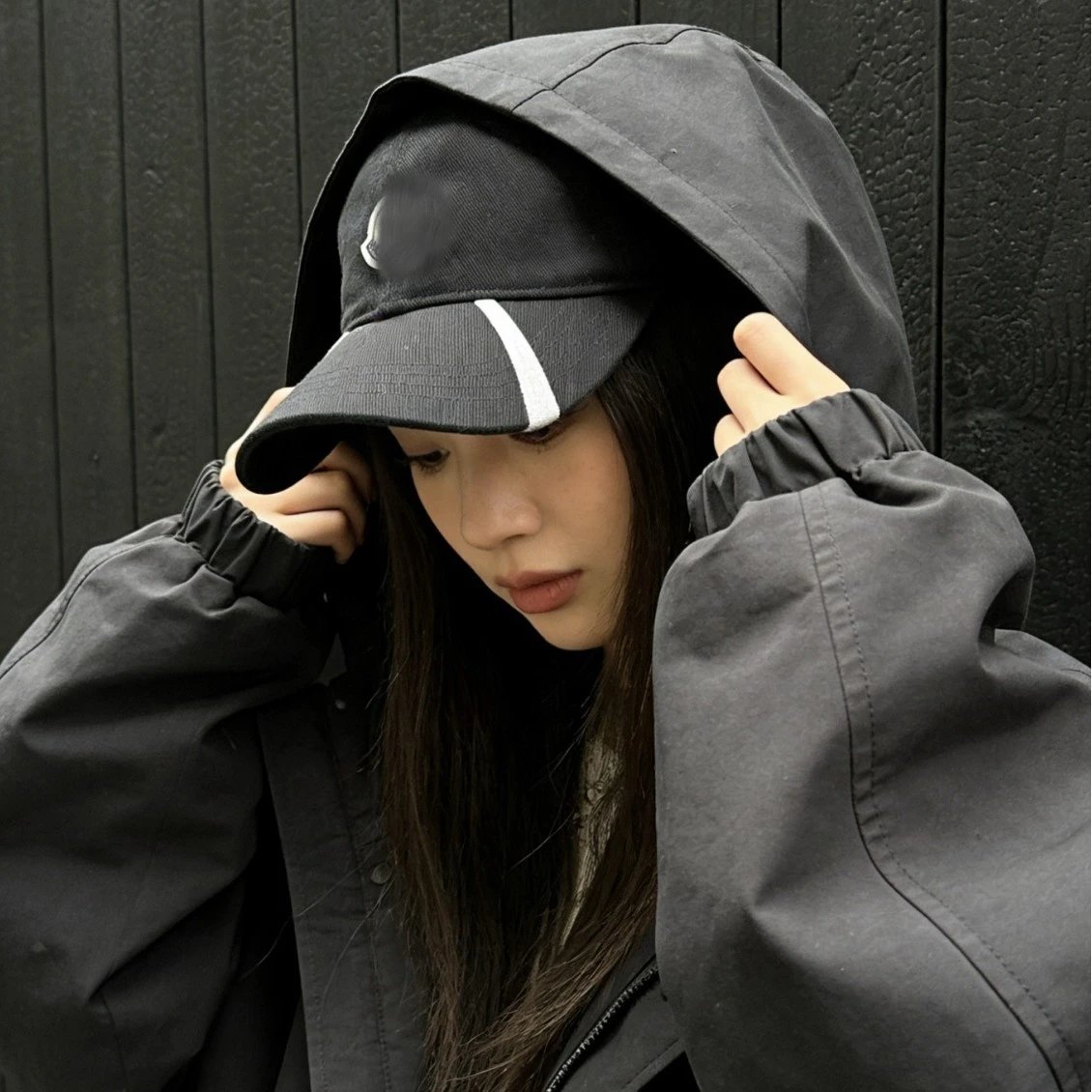 Unisex Black Hooded 