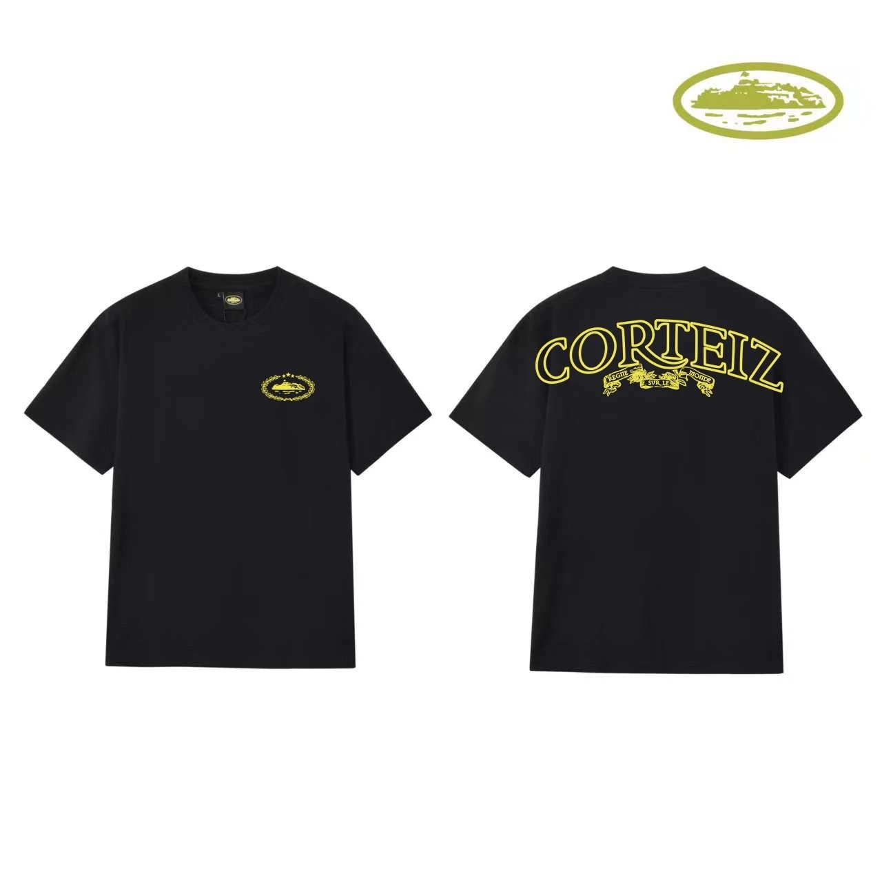 Corteiz Rules The World Black T-Shirt - 22
