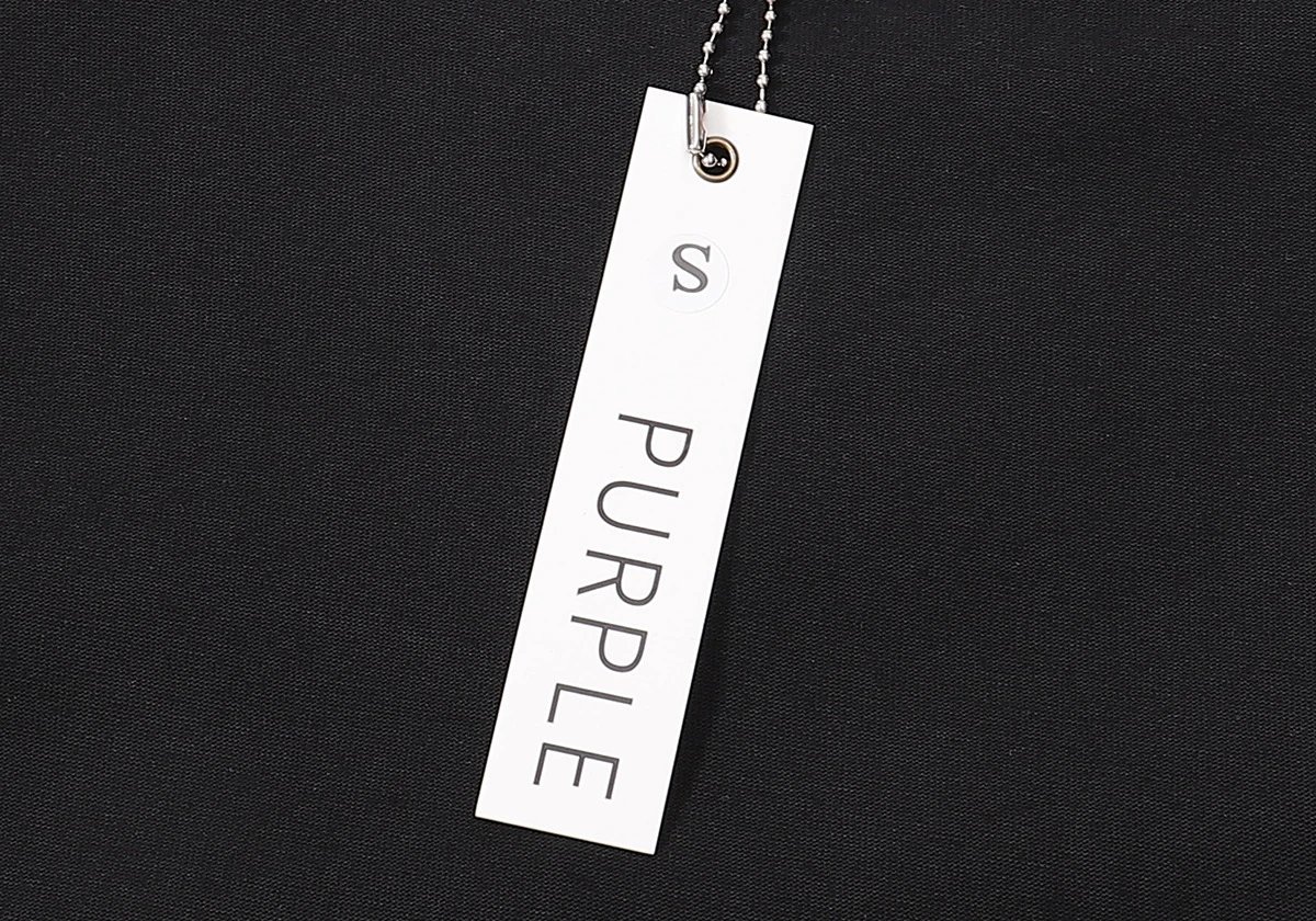 Purple Brand Purple Crowd Print Black T-Shirt - 33