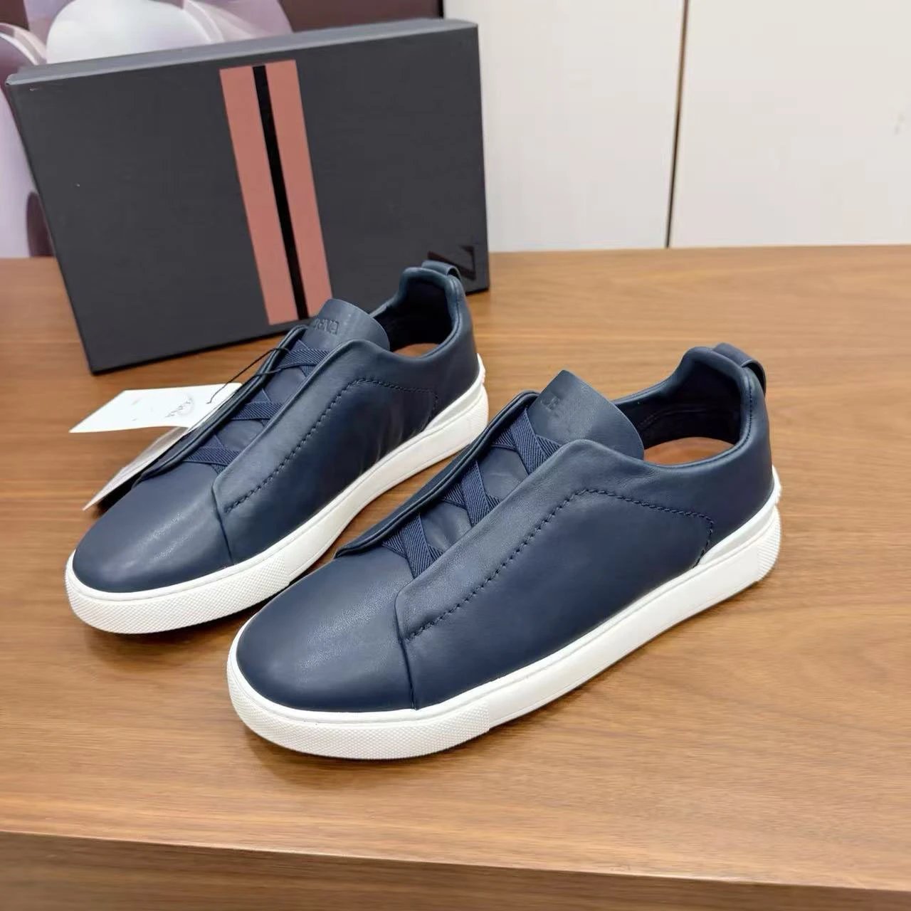 Hogan Interactive Sneakers Black with Tan Accents Casual Shoes - 10