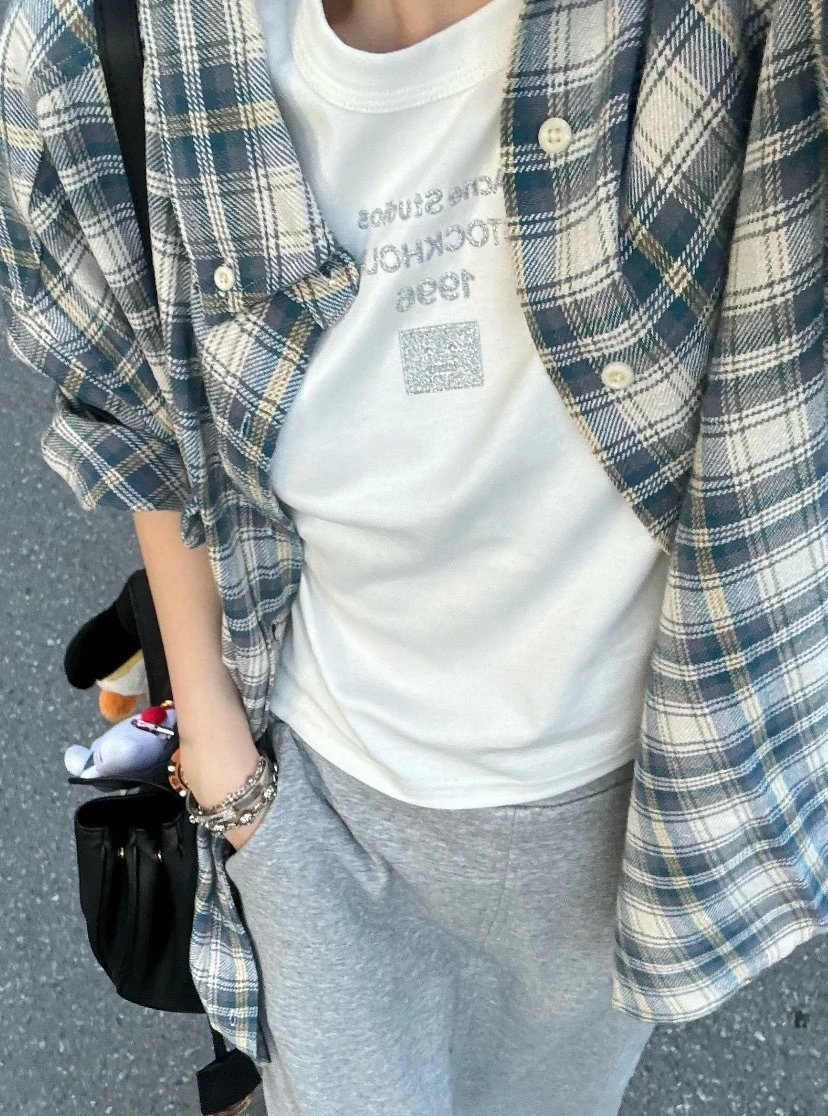 Acne Studios Heart Print White T-Shirt - 16