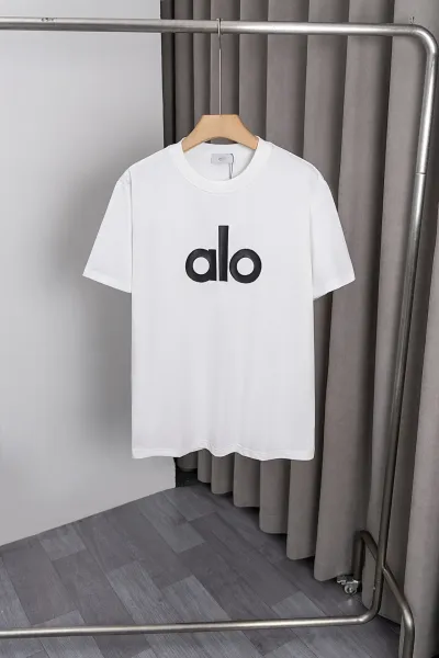Alo Logo Graphic White T-Shirt - 1