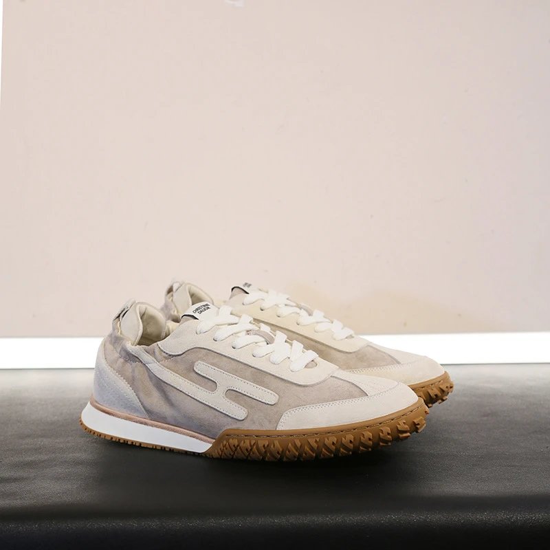 Hogan H-Street Beige Brown Sneakers - 36