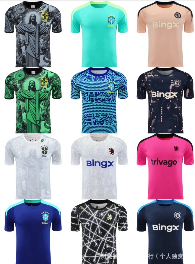 CBF Brazil National Team Training Jersey Blue with Turquoise Accents - 11
